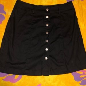 NWOT black mini skirt